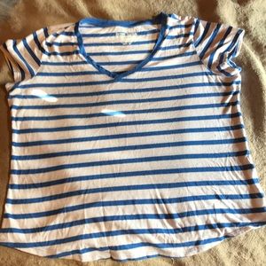 A Blue and White Striped Shirt